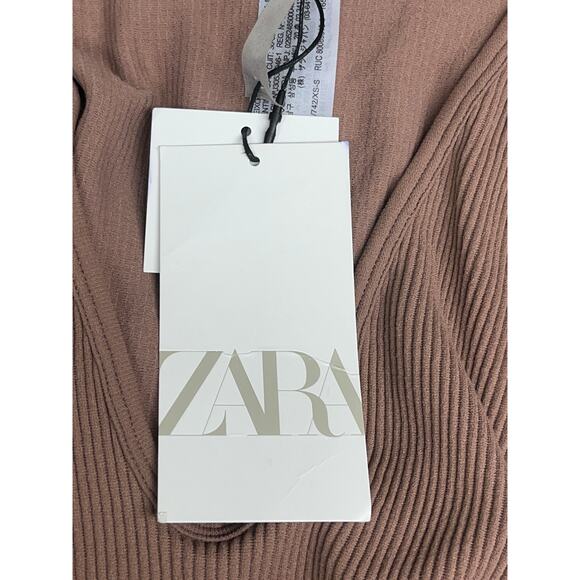 ZARA XS Top - Limitless Contour Collection - Brown Bodysuit - Picture 5 of 8